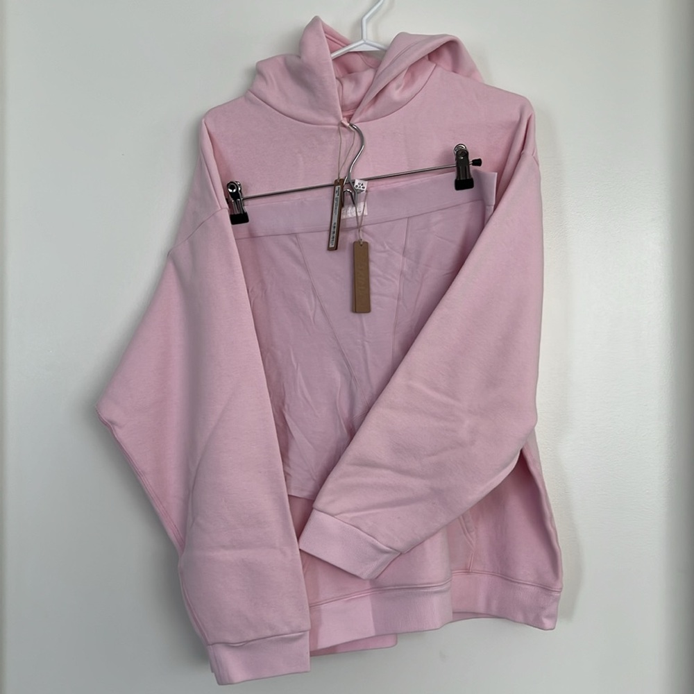 SKIMS hoodie & boxer set in “cherry blossom”
